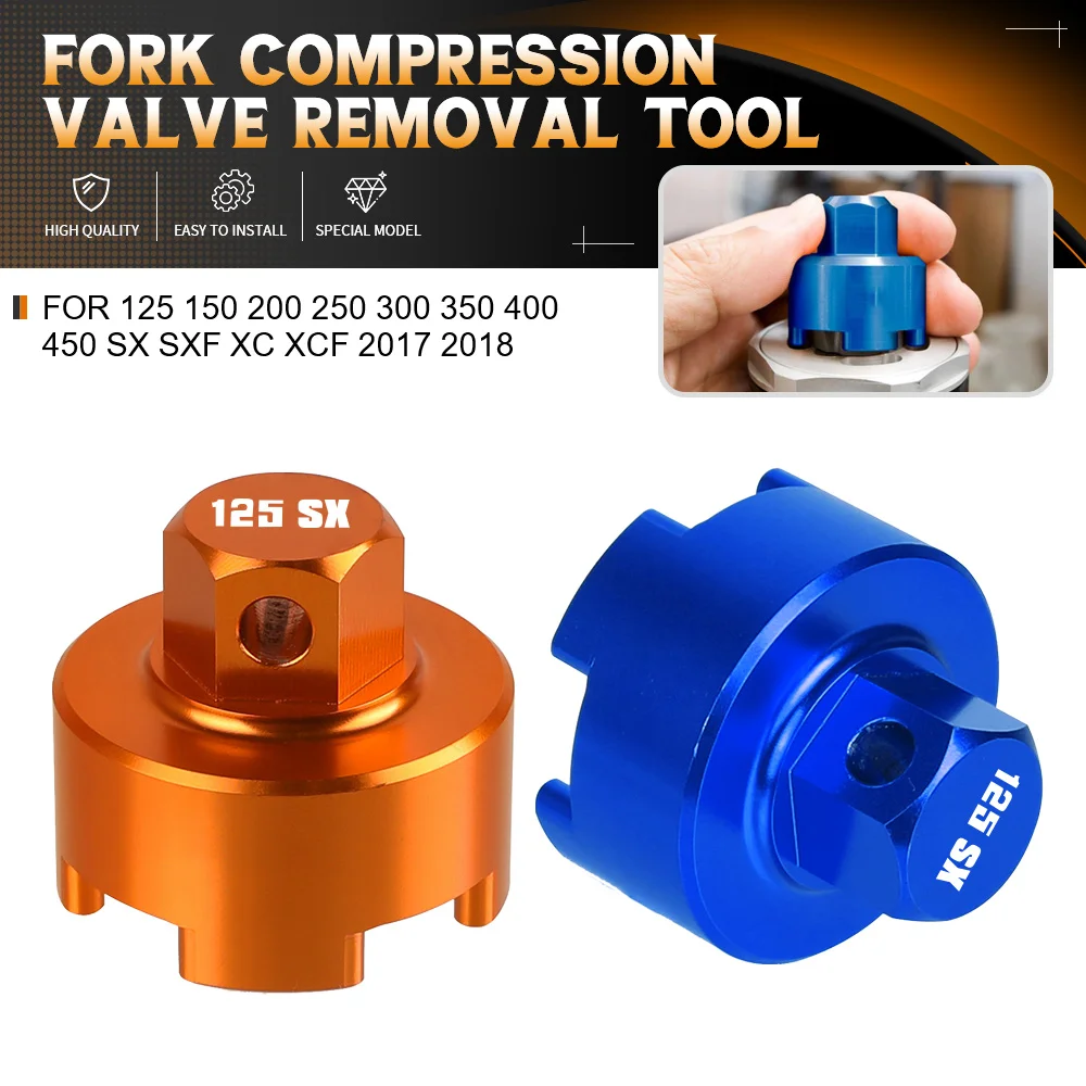 

Fork Compression Valve Removal Suspension Tool For 125 150 200 250 300 350 400 450 SX SXF XC XCF 2017 2018 350XC-F 450SX-F 150SX