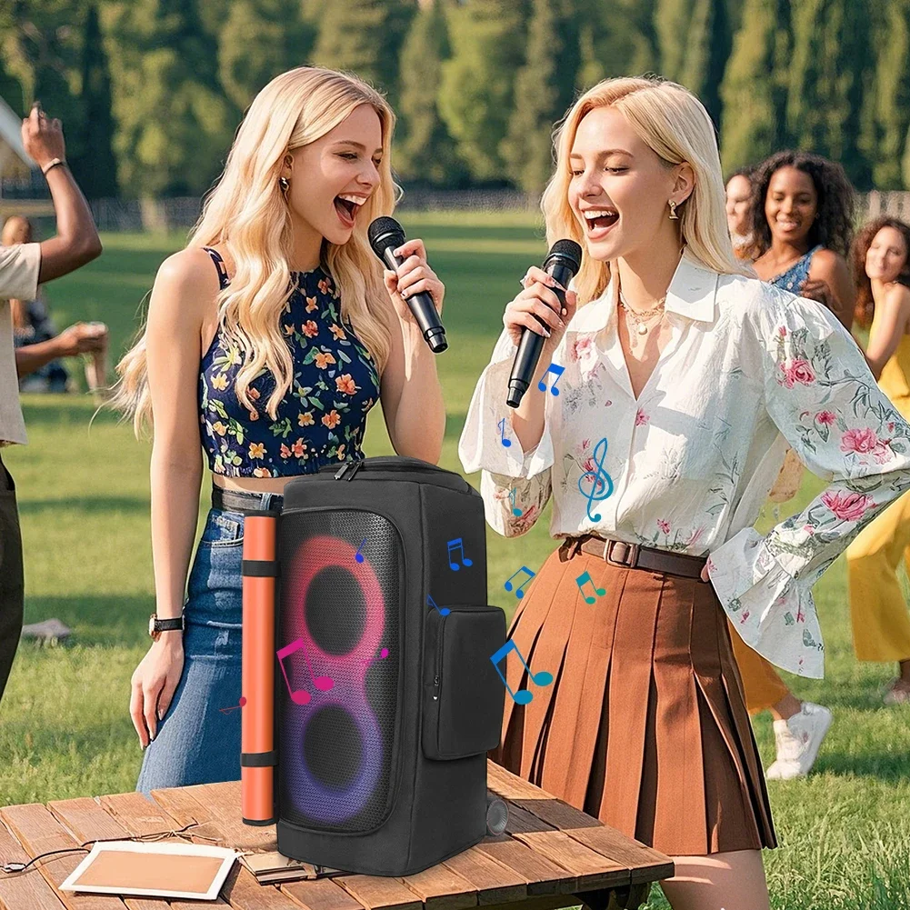 Portable Speaker Dust Cover for JBL PartyBox 520/320/310/120/110 Double-Sided Zipper Closure Speaker Storage Bag Travel Case