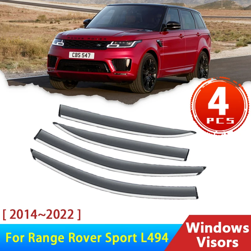 

Deflectors for Range Rover Sport 2 Gen L494 2014~2022 Accessories Car Window Visors Rain Eyebrow Guard Visor Protector 2017 2019