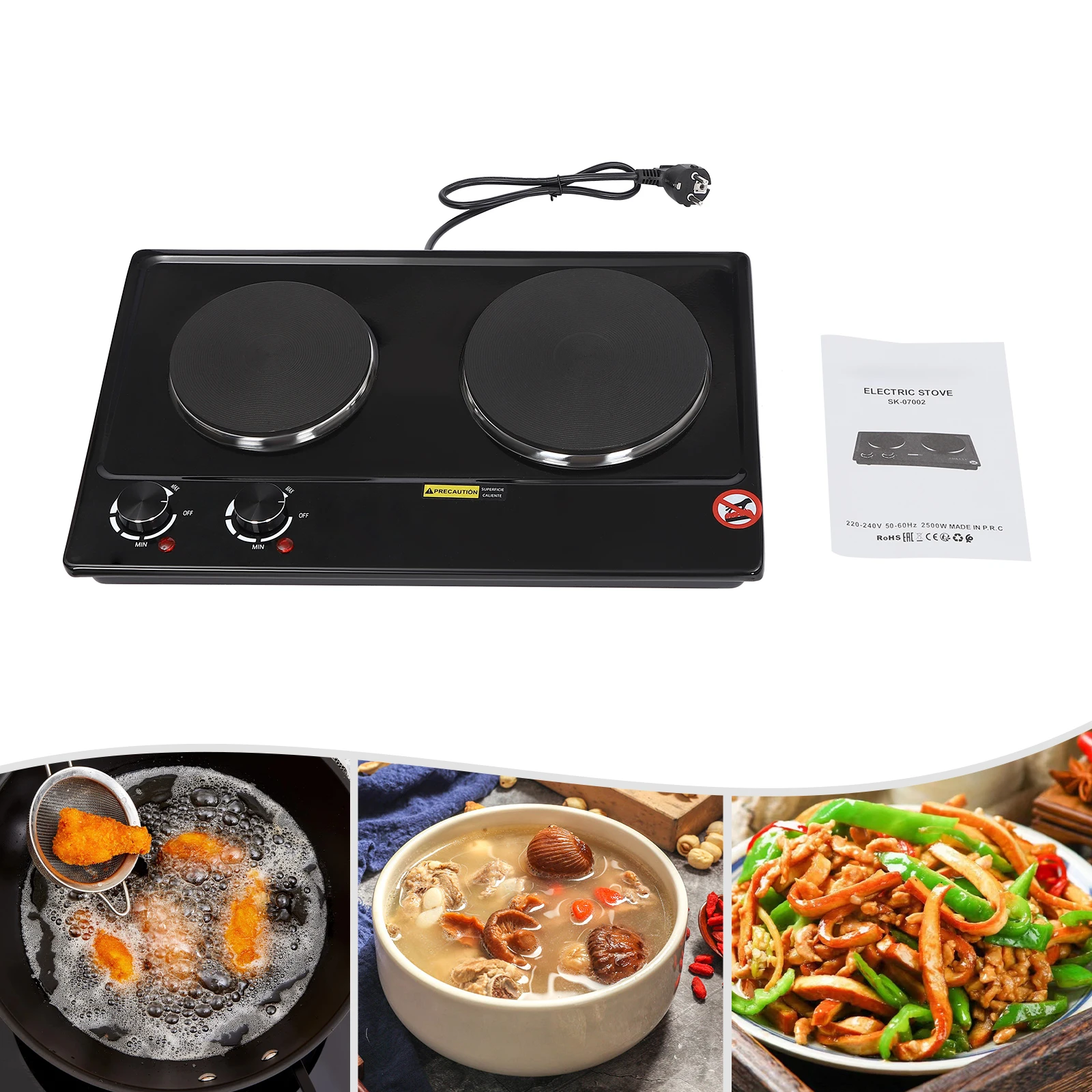 Cuisinière Électrique 2500W — Double Feu Infrarouge S80c732e3912a4be29a8aa33b0ab0fd3by