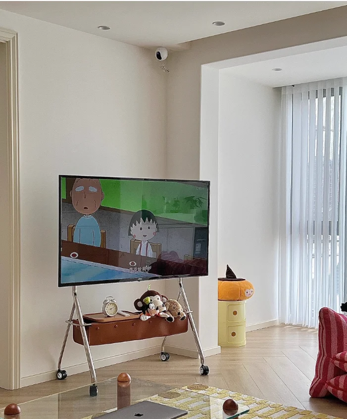 

TV Mobile Stand Nordic Retro Floor Standing Room Monitor