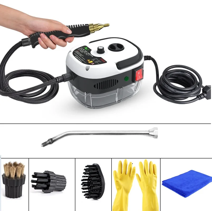 

2500W Steam Cleaner With 900ML Water Tank Car Air Conditioning Kitchen Hood Steaming Cleaning Machine Home Appliance 220V