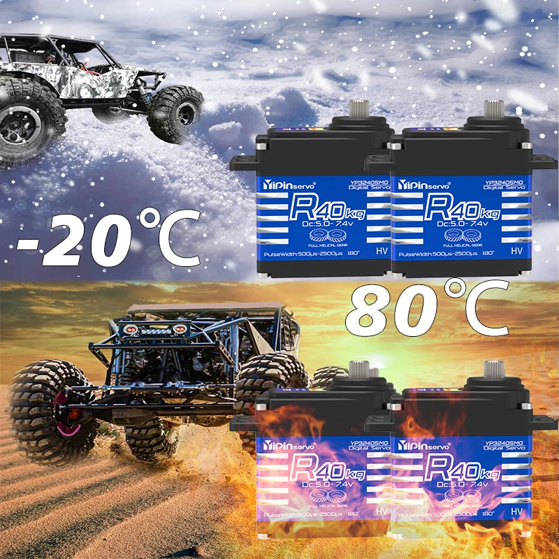 Servomoteur RC 35/40kg 180/270° pour Robot Voiture