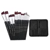 Body Pinting Brushes Face Body Art Paint Professional Paint Brushes Set With Storage Bag Wooden Handle Nylon Oil Painting Brush 6