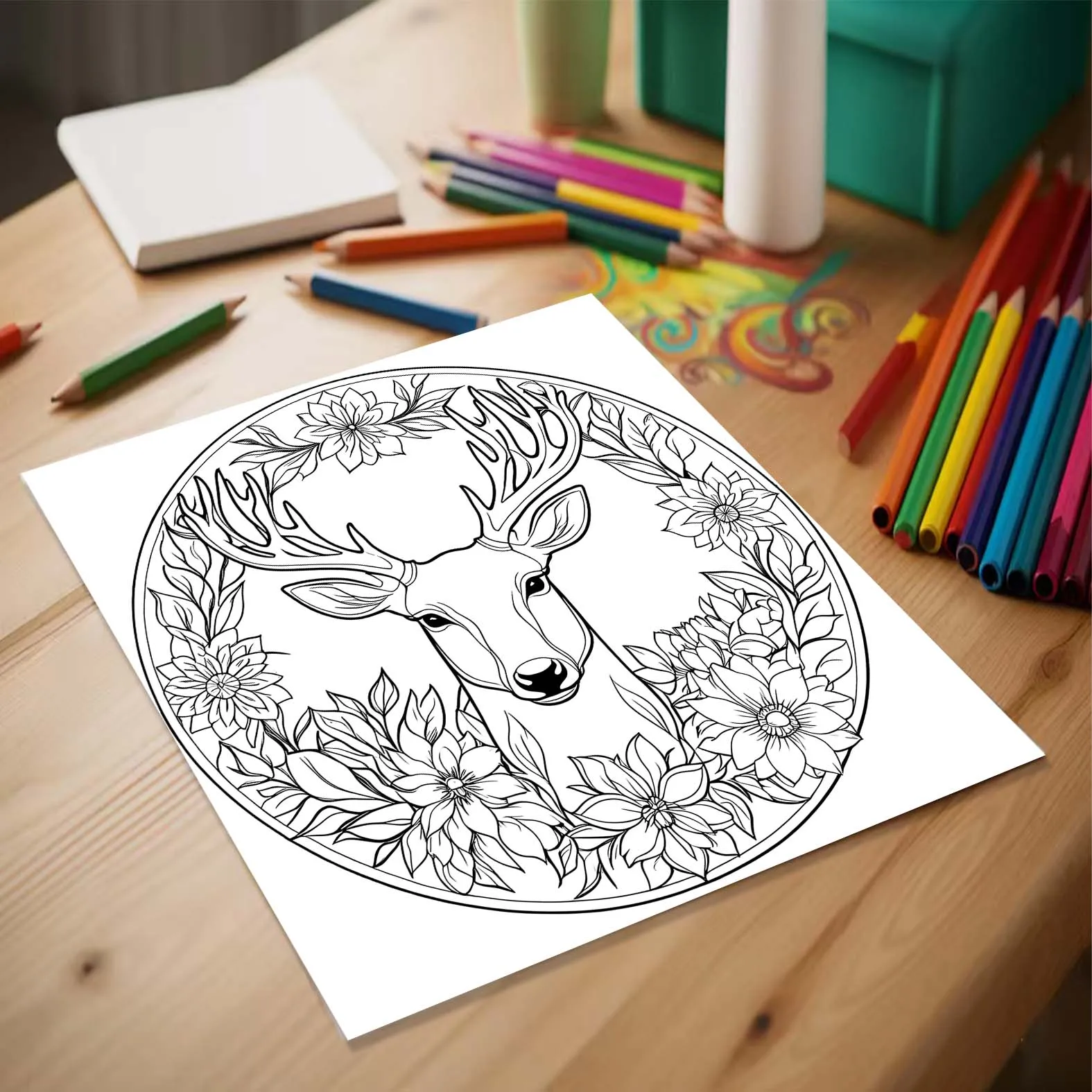1pc Art Coloring Book 24Page Animal World pattern For Adults Teens Stress Kill Time Graffiti Painting Drawing Art Book 5