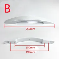 Poignées de réfrigérateur, accessoires de réfrigérateur horizontaux, vitrine, congélateur, poignées de porte en plastique ABS 5