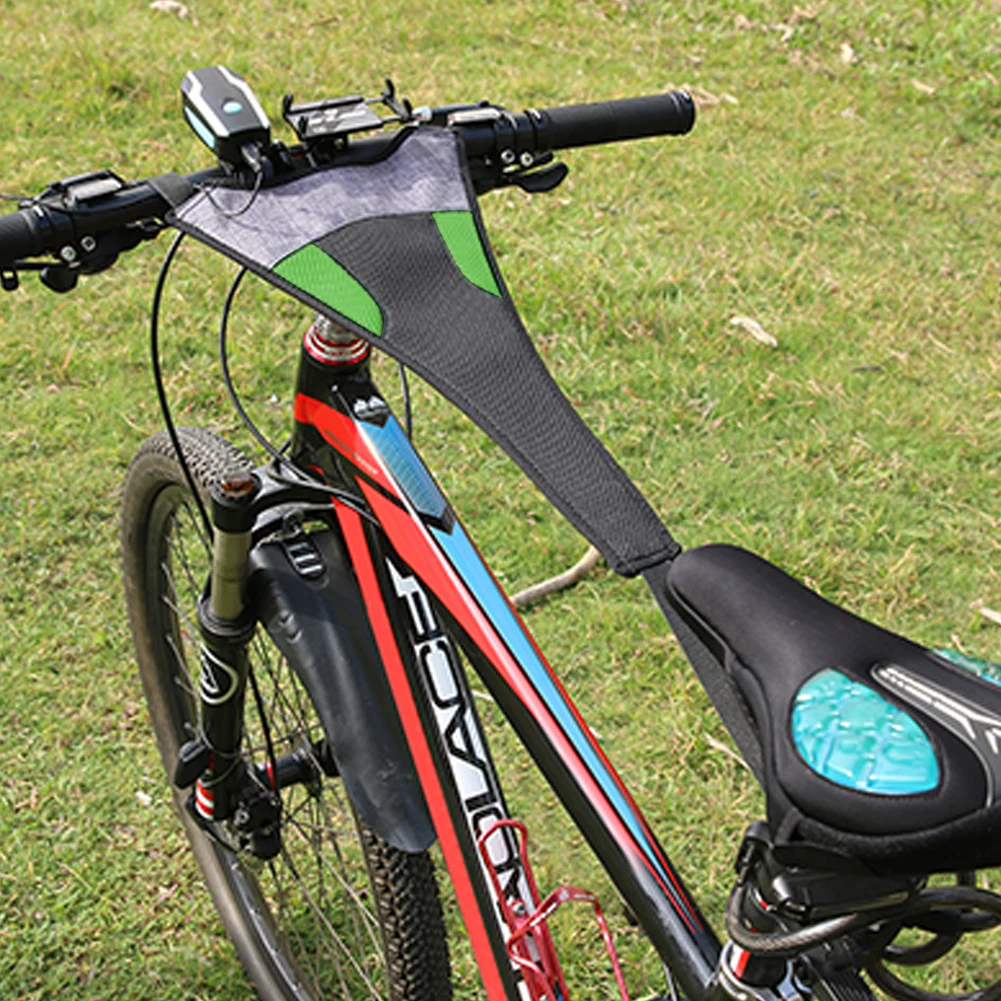 Bike Frame Sweat Guard Prevent Bicycle From Corrosion Sweat Absorb Guard Strap Net Cover Bicycle Trainer Sweat Net Frame Guard