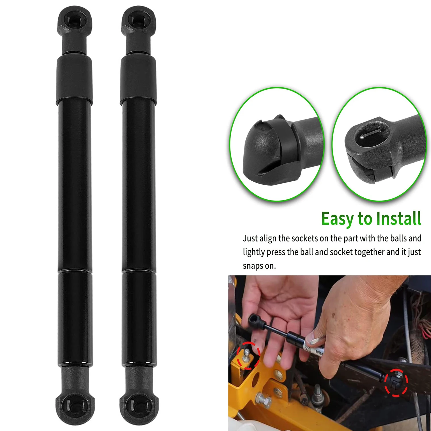 

TML 2pcs/set Steering Control Dampers Compatible with 603983, P10117, P7124 for Hustler Raptor SD SDX X XD XDX XL