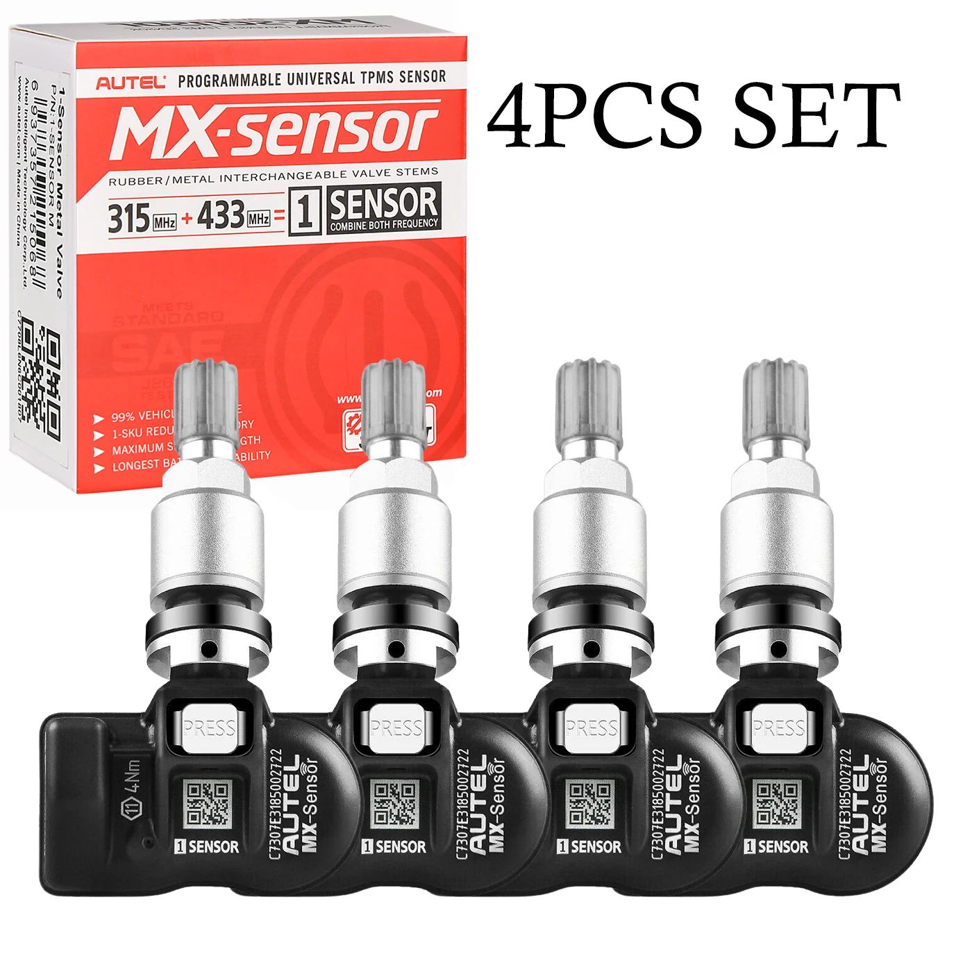 4pcs Metal Valve