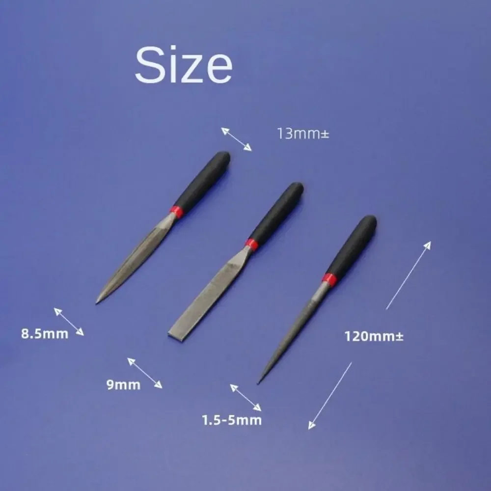 Precision Needle Flat File Set - Small Steel Hand Tools for Woodworking & Metalwork