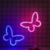 1pc, Butterfly Love LED Neon Light USB/Battery Powered, Girl's Room Birthday Christmas Wedding Party Light, Valentine's Day Gift 3
