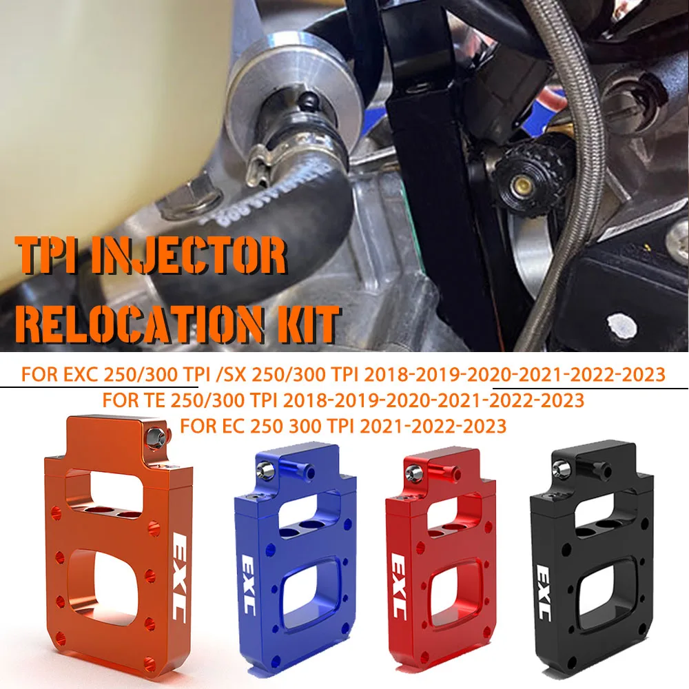 

2023 For TPI Bike Models 150 250 300 EXC XC XC-W TPi Six Days Injector Relocator Race Kit 2018- TPI Injector Relocation Block