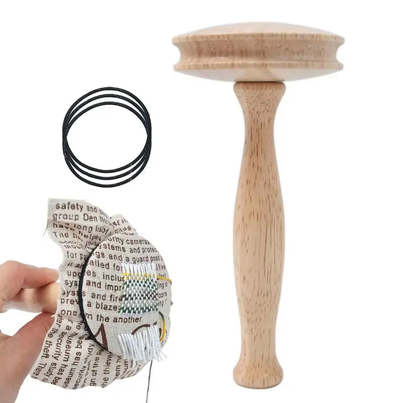 

Wooden Darning Mushroom Tool Compact Lightweight Sewing Kits For Darning Socks Hats Pants Sweaters Pants Shirts Cute craft