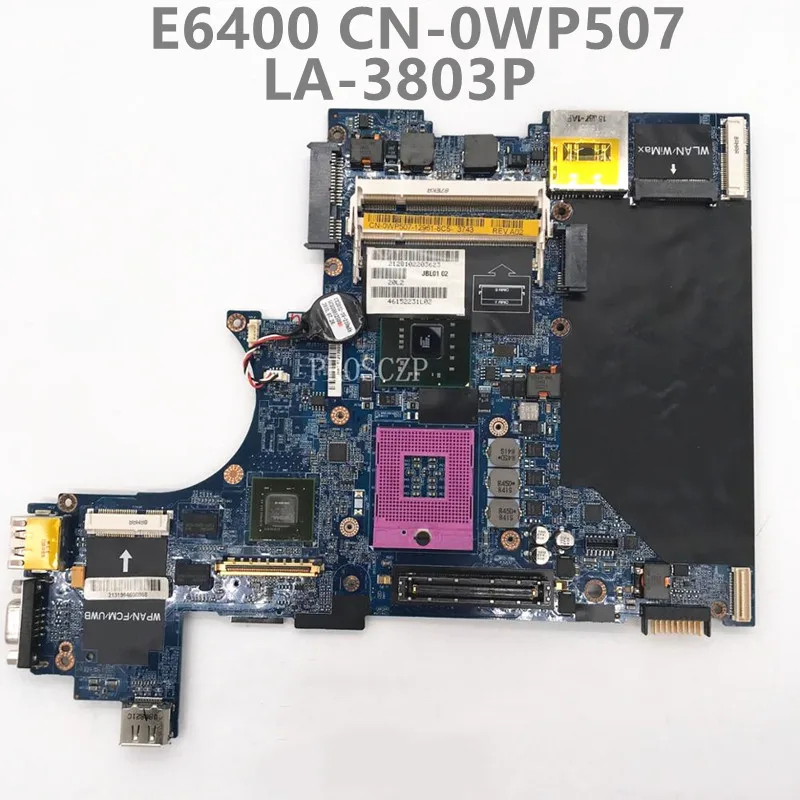 

CN-0WP507 0WP507 WP507 Free Shipping For Latitude E6400 Laptop Motherboard JBL01 LA-3803P Working Well