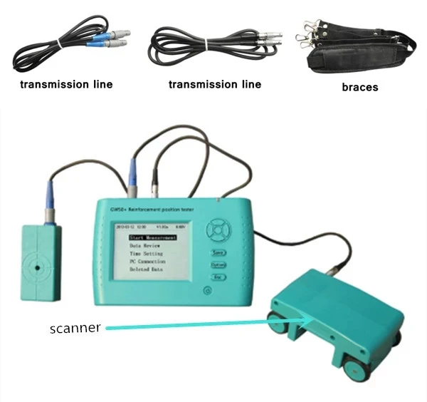

Concrete Steel Bar Reinforcement Detector Wall Rebar Scanner