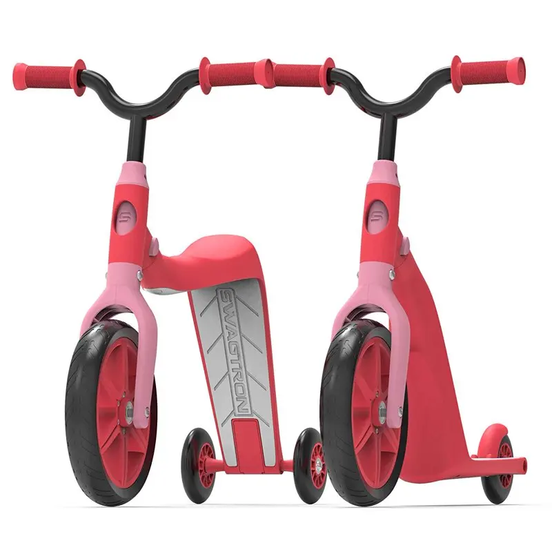 

K6 Convertible 4-in-1 Toddler Scooter & Balance Bike, Red