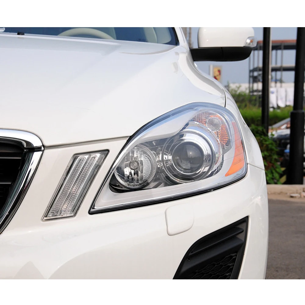 볼보 XC60 2009-2013 용 자동 전조등 커버 전등 갓 음영 램프 커버 자동차 헤드 라이트 투명 유리 렌즈 쉘