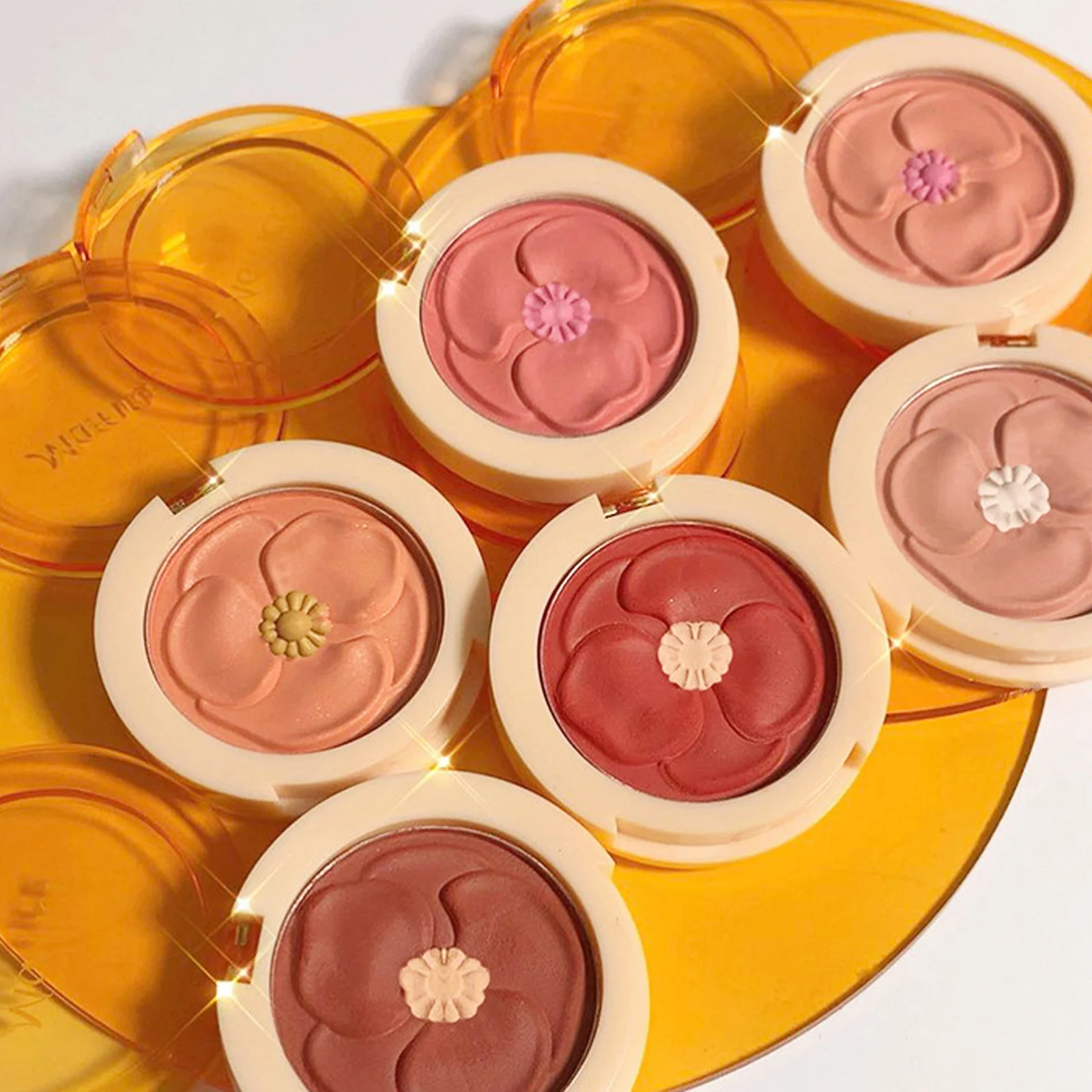 

Blush Pallete Face Mineral Pigment Cheek Blusher Flower Rouge Powder Makeup Professional Contour Eye Shadow Blush Powder Palette
