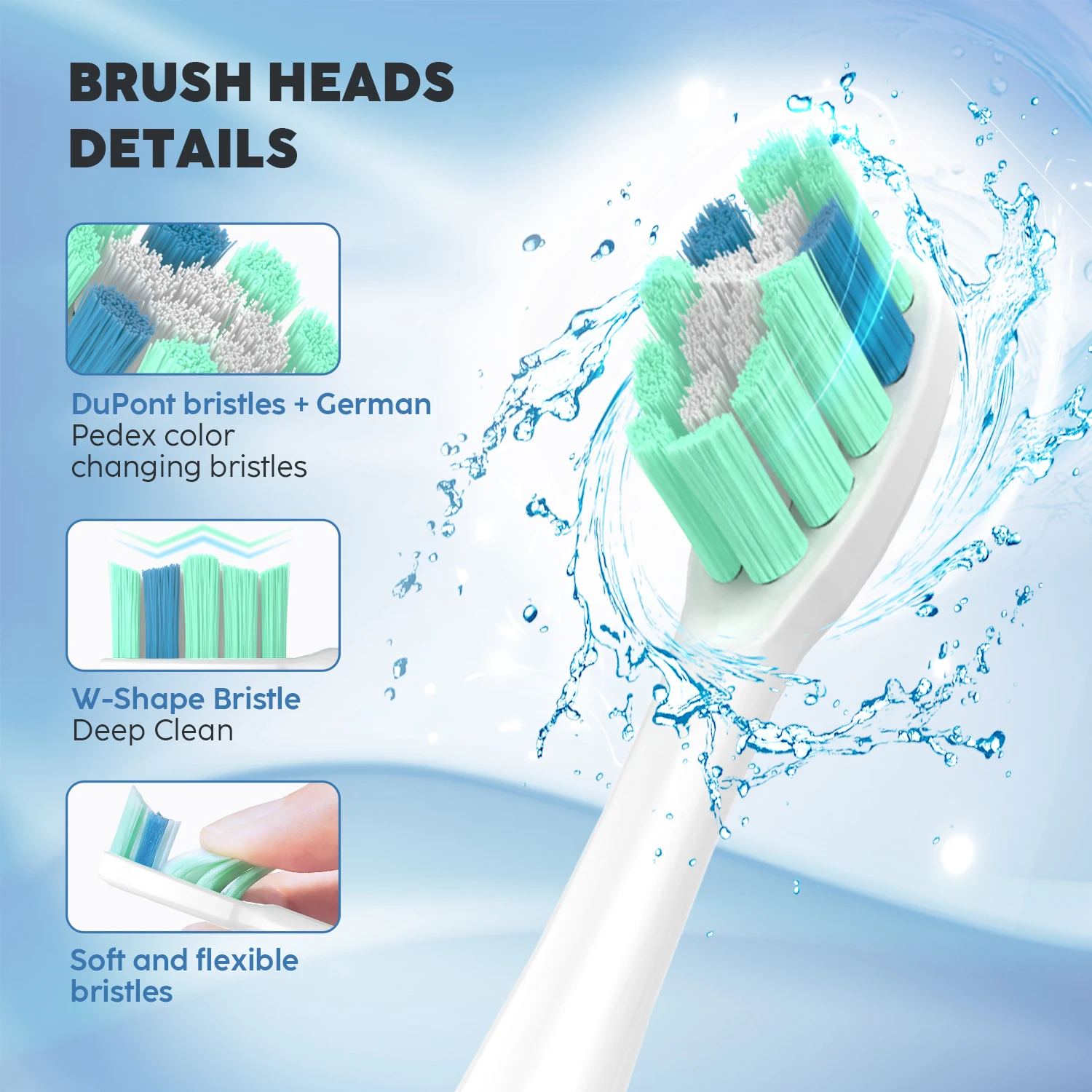 Smart Electric Toothbrush Rechargeable With 12pcs Replacement Head USB Tooth Brush 5 Modes Clean Whitening Sonic Toothbrush 4