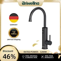 Chauffe-eau électrique Briwellna 220V 2-en-1 : Robinet de cuisine sans réservoir, robinet électrique à débit continu, douche instantanée 1