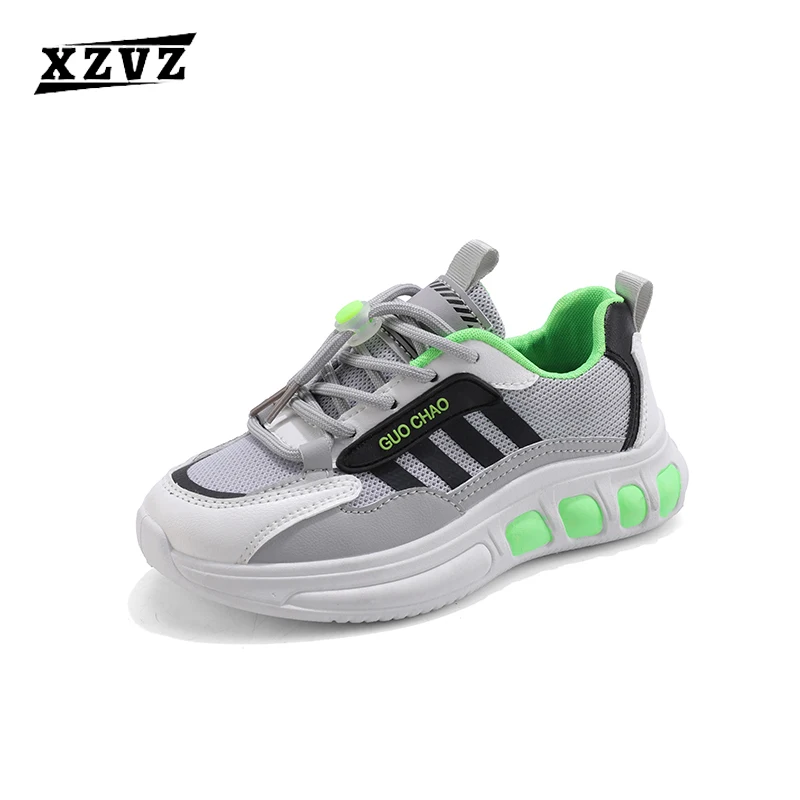 

Kids Sneakers Mesh Breathable Boys Running Shoes Anti-skid Children's Jogging Sneakers Soft EVA Sole Girls 4-12Y Casual Shoes