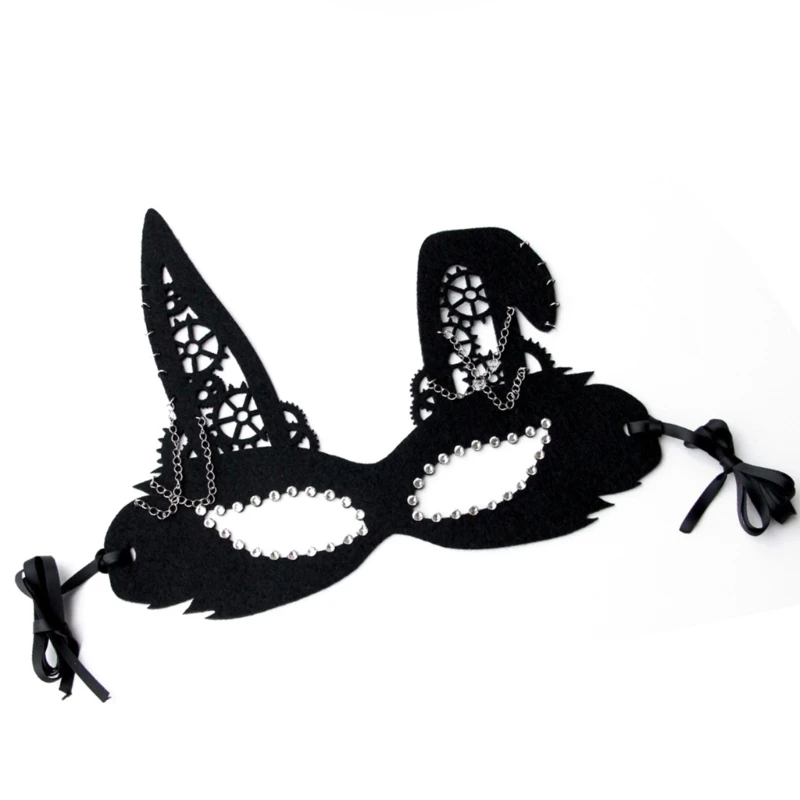 

Женская маскарадная маска, маска для пасхальной вечеринки, полукостюмная маска, маска кролика, венецианская маска, маска Марди