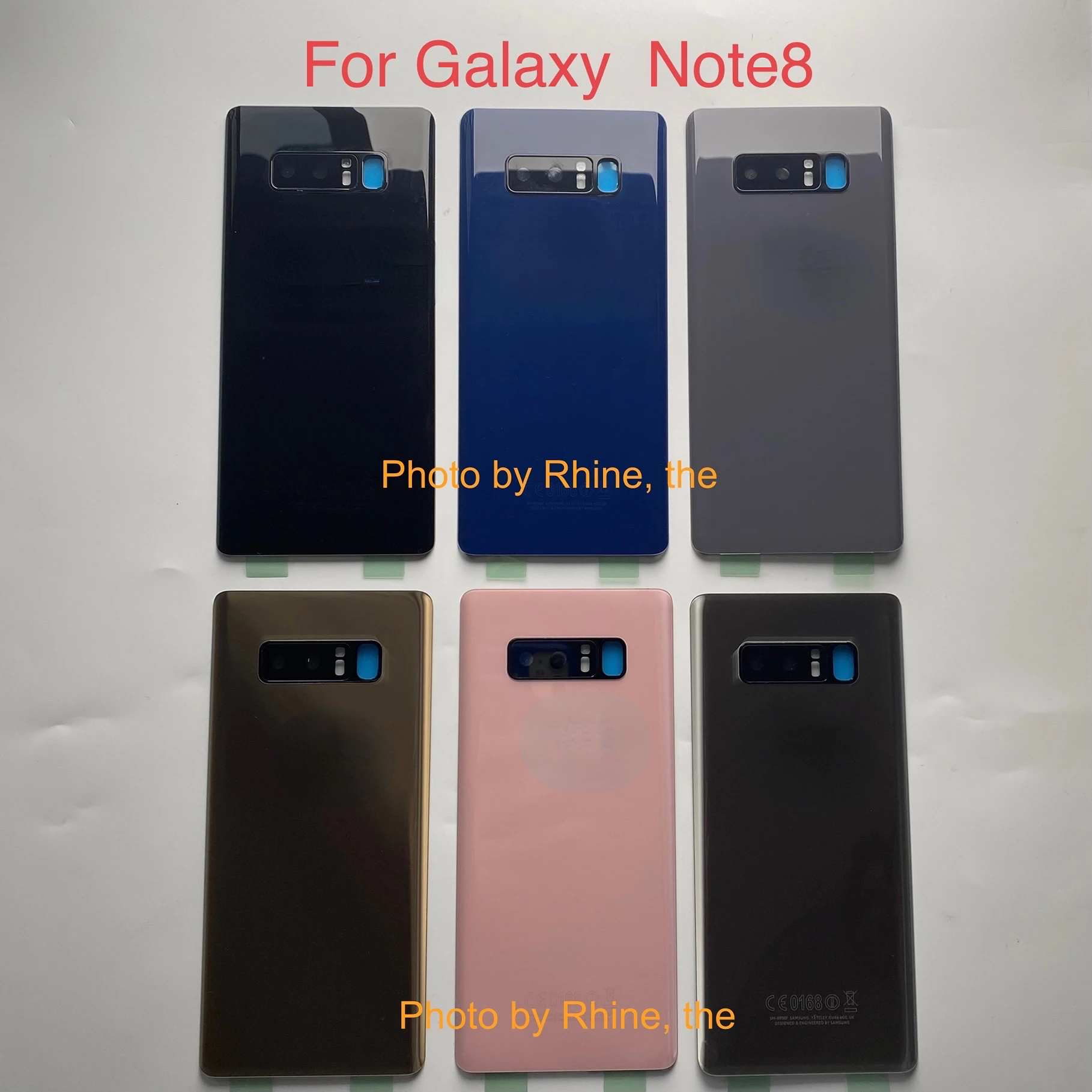 Per Samsung Galaxy Note 8 N950 N950F N9500 Coperchio Batteria Posteriore In Vetro Custodia Per Porta Posteriore Per Samsung Note 8 Cover Posteriore In