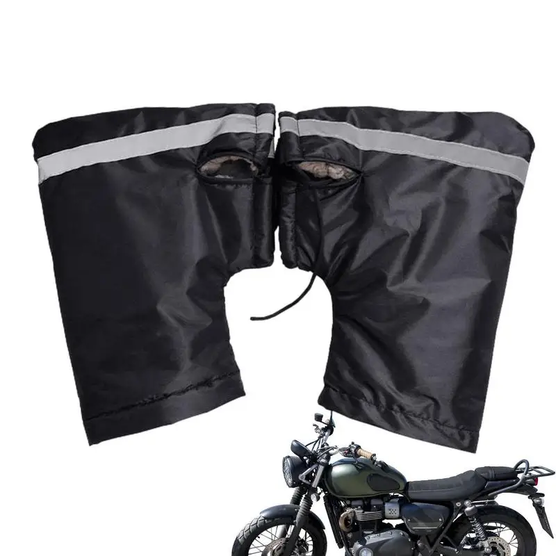 

Motor Scooter Hand Muffs 1 Pair Motorcycle Hand Gloves Snowmobile Hand Muffs Bike Handle Grip Covers Cold-Resistant Protective