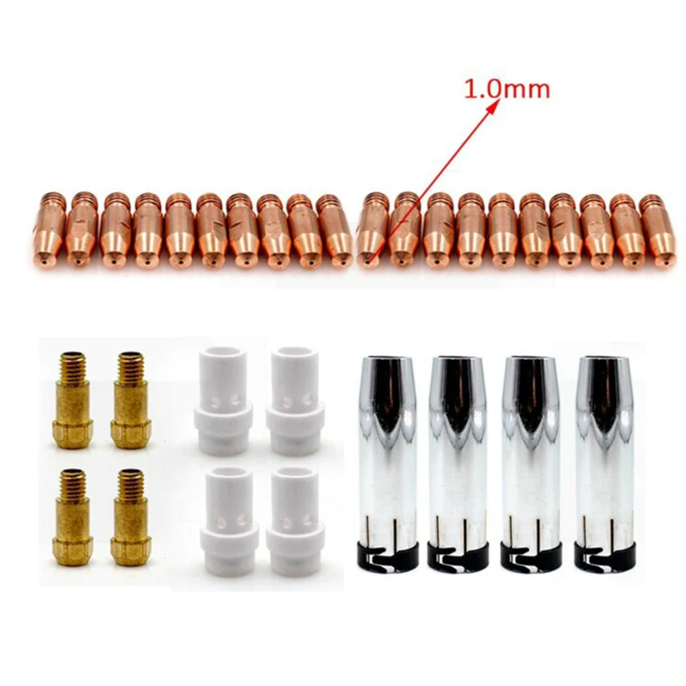 

MB36 KD MIG Welding Contact Tip Holder Conical Nozzle Set For Binzel Gas Diffuser Durable MIG Welding Equipment Accessories