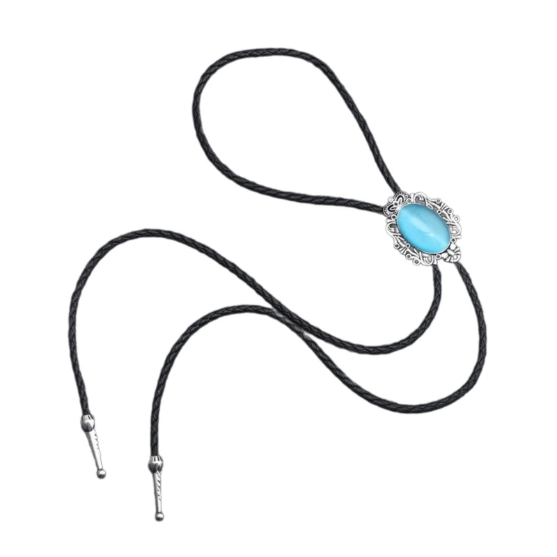 

Adjust Length Bolo Tie Popular Western Cowboy Teens Male Necklaces Dance Necktie