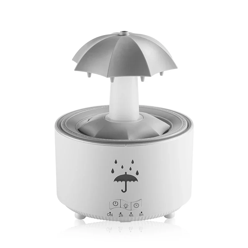 New Creative Rotating Raindrop Air Humidifier Aromatherapy Machine Essential Oil Diffuser Remote Control Night Light 6