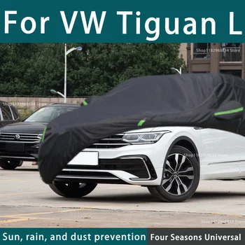 Copertura Completa per Auto Antipolvere per Interni ed Esterni, Protezione UV, Protezione Solare e Resistenza ai Graffi per VW Tiguan L, Ombrello per Auto