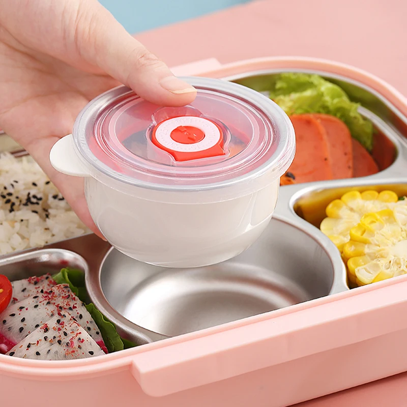Healthy 316 Stainless Steel Thermal Lunch Box for Kids School Cute Soup Cup  Small Thermos Insulated