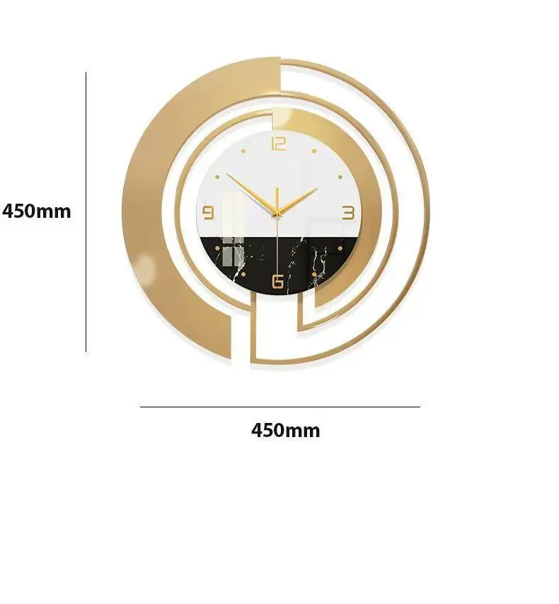 wall clock living room is light and luxurious modern fashionable home decoration Simple and atmospheric creative art clock
