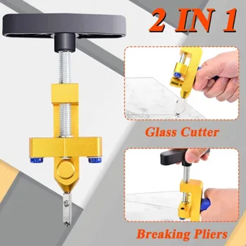 2-In-1 Ceramic And Glass Tile Cutter Portable Construction Hand Tool Diamond Glass Cutter Set For Tile Cutting Professional 4