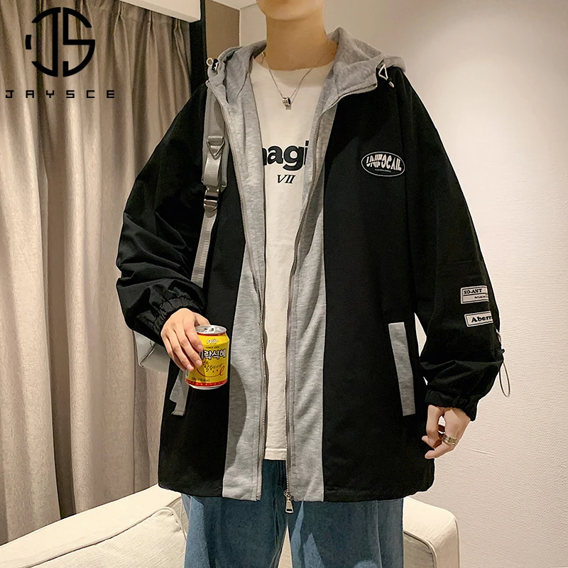 

Парный весенний свободный Тренч, Мужская модная дышащая куртка в стиле Харадзюку, Уличная Повседневная Толстовка большого размера для девушек