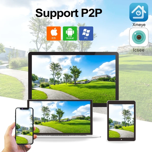 POE Onvif IP Camera WiFi Outdoor Security Surveillance Fisheye Panoramic Dual Lens 180° Ultra Wide Angle 4MP H.265 Two-way Voice - Image 5