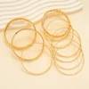 10 Pcs Punk Trendy Multilayer Bracelets Set for Women Elegant Delicate Twist Sparkling Adjustable Bangles Jewelry Couples Gifts
