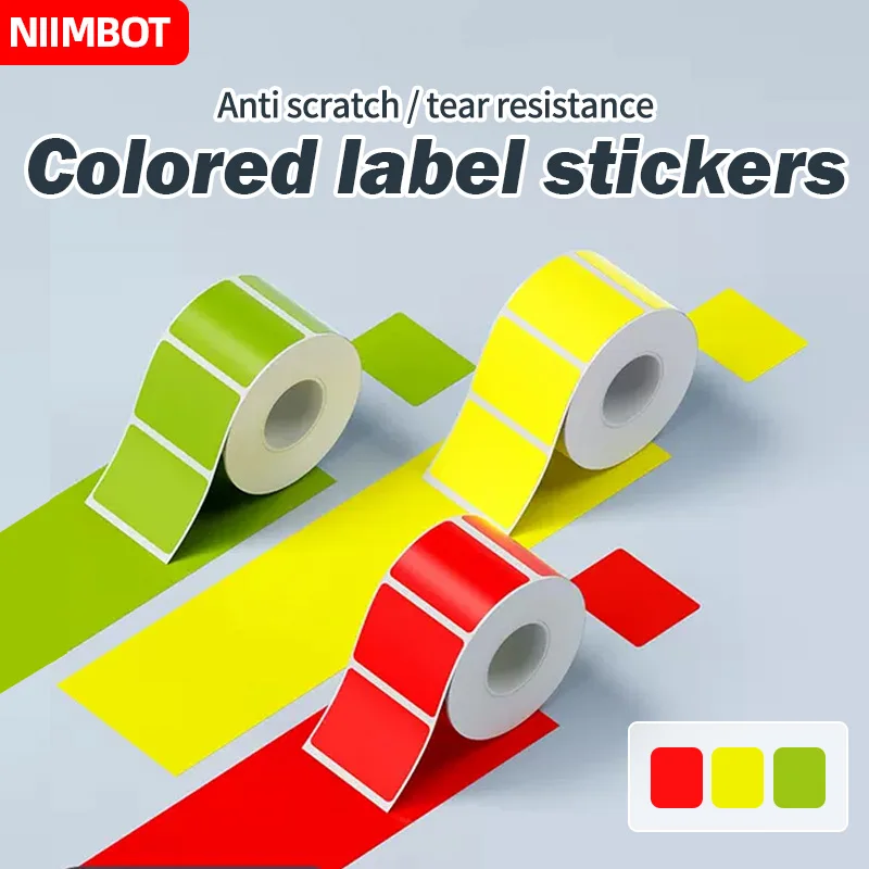 NIIMBOT 라벨 기계 인쇄 용지 자체 접착 라벨, 방수 내유성 찢어짐 방지 라벨, B21, B203, B3S 