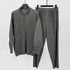 Pleats Original Pleated Jacket Men's Casual 2024 Spring And Fall Jacket Long-sleeved Stand-up Collar Pleated Tops Men's Clothing 4