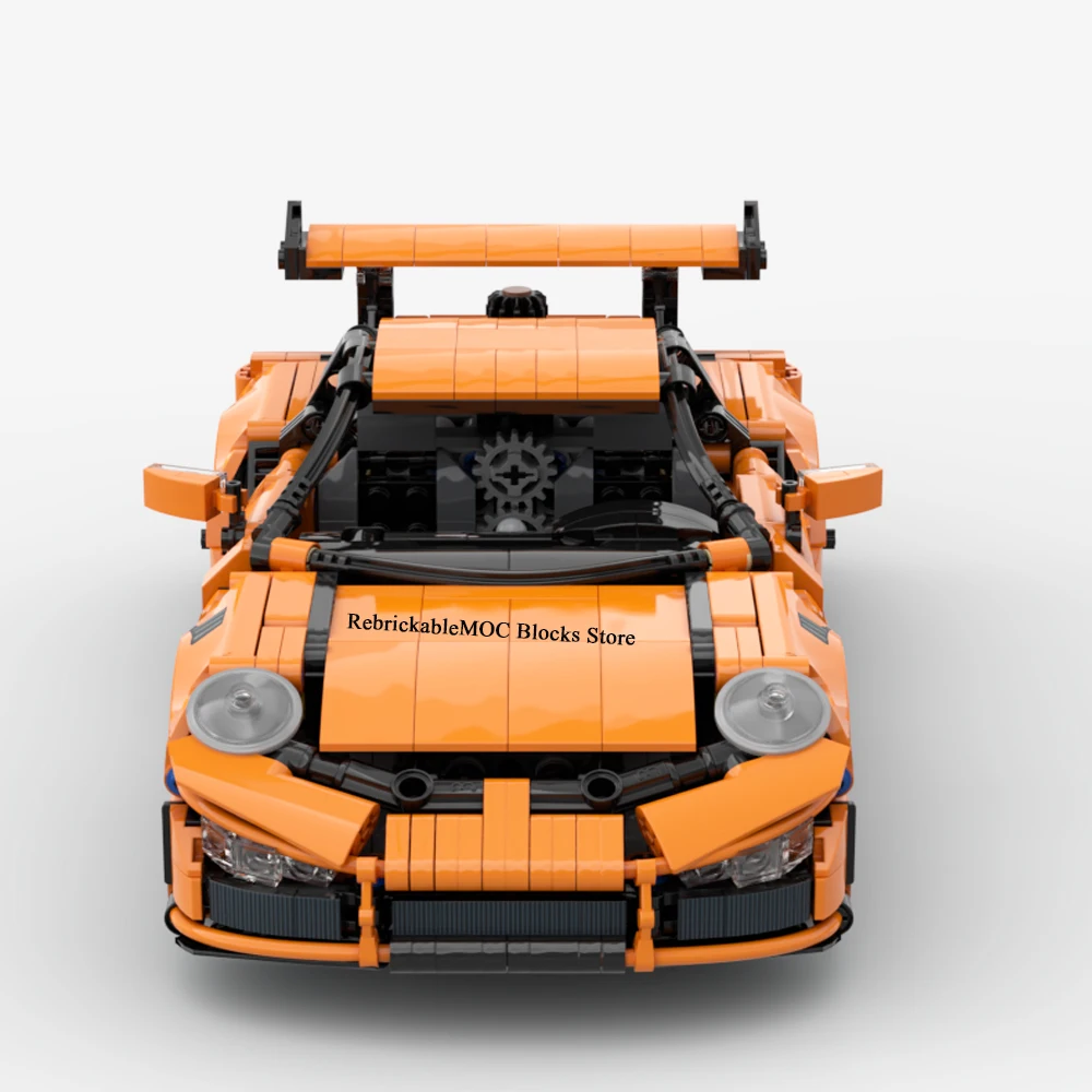 MOC Classic supercar racing 911 GT3 RS City Supercar Static Version