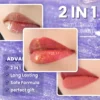 CHARMACY 2 in 1 glitter lip gloss Moisturing longstay duochrome lip glaze 8 color makeup for women 4