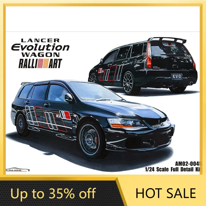 

Alpha Model 1/24 Lancer Evolution IX Wagon Resin Assembled Full Detail Trans-Kit Model Car Suite Hand Made Model AM02-0045