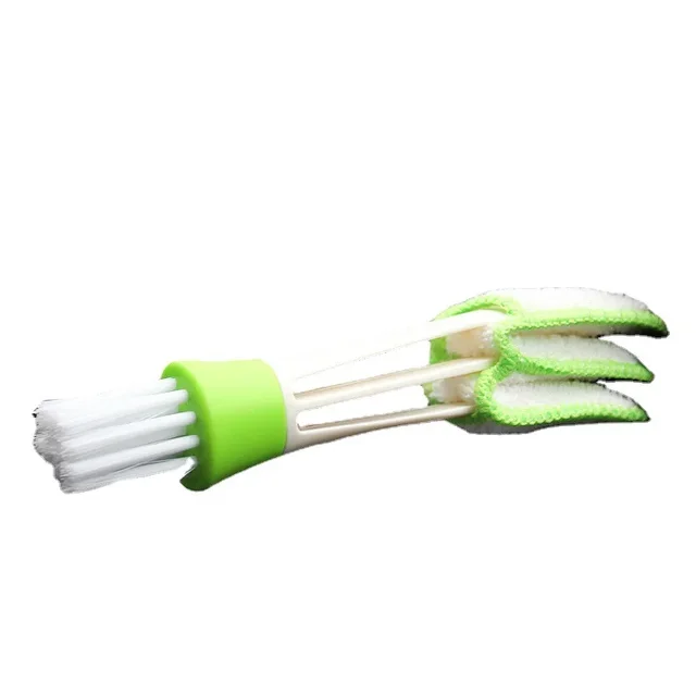 Brosse d'évent de climatiseur de voiture, nettoyeur de calandre en microcarence, plumeau de stores de détail automatique, brosse de livres de voiture, accessoires intérieurs 3