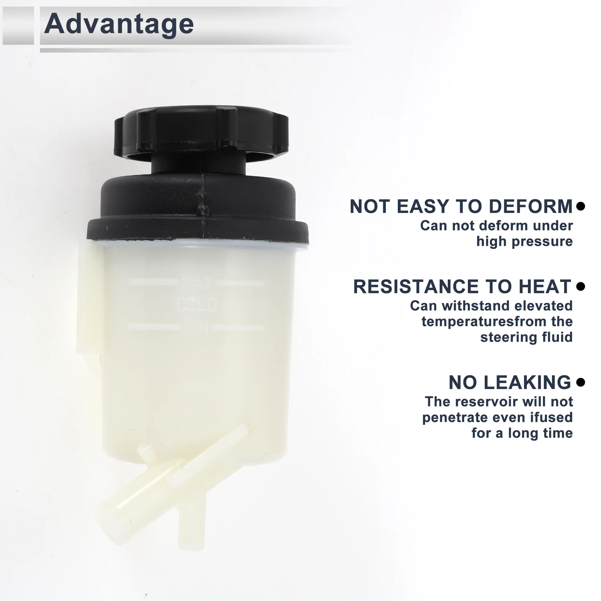 UXCELL Power Steering Reservoir for Ford S-Max 2006 Automotive Power Steering Tank