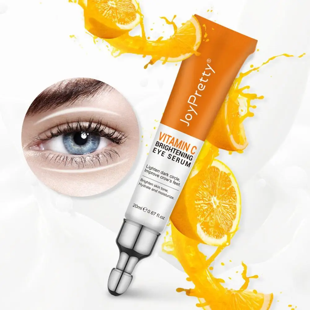 

Vitamin C Eye Cream Anti Dark Circles Whitening Under Eye Bags Wrinkle Removal Firming Lightening Eyes Serum Skin Care Beauty