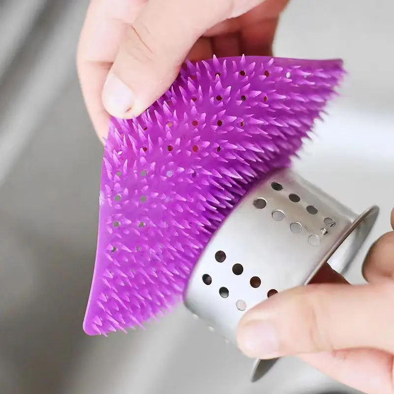 Kitchen Cleaning Tools Silicone Dish Scrubber
