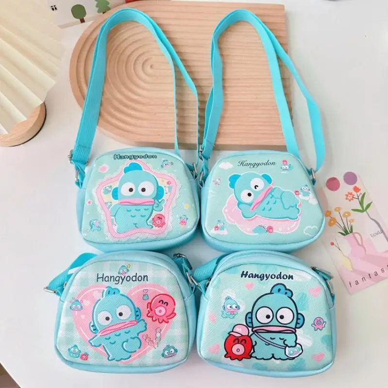 

Kawaii Sanrio Hangyodon Crossbody Bag Cute Cartoon Child Shoulder Bags Pu Coin Purse Cell Phone Key Storage Bag Festival Gift