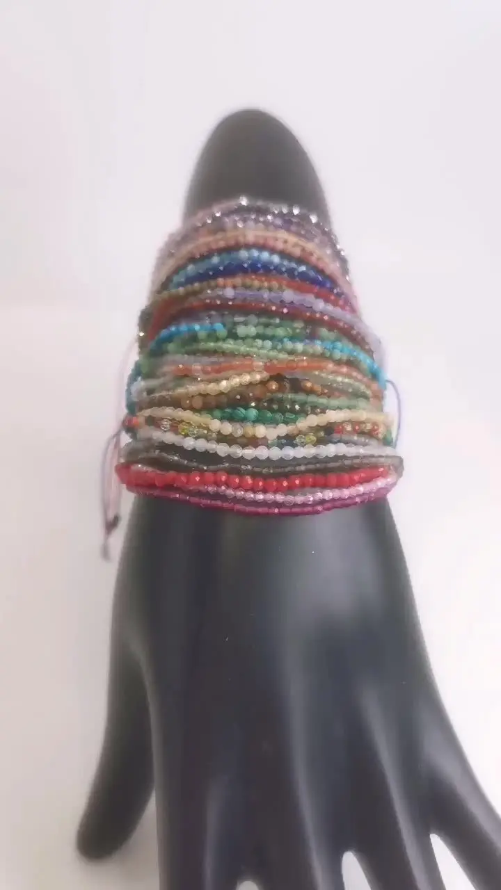 Braccialetti di perline di cristallo per donne Braccialetto di