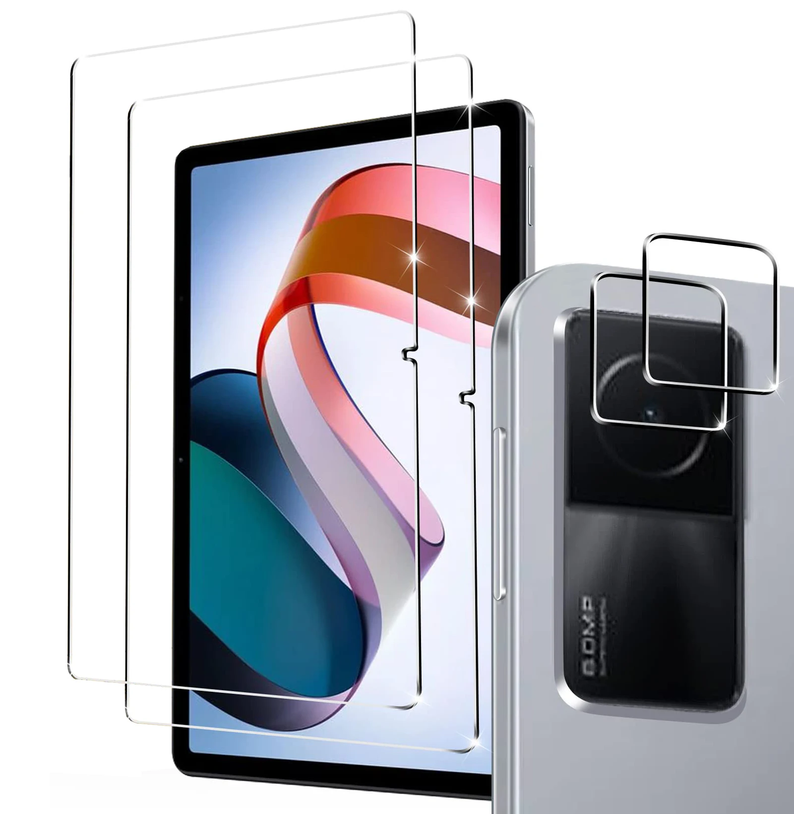 Tempered Glass for Redmi Pad (10.61 inch) 2022 Tablet Screen Protector Rear Camera Protector Anti Scratch 9H Hardness Glass Film, ,   - AliExpress